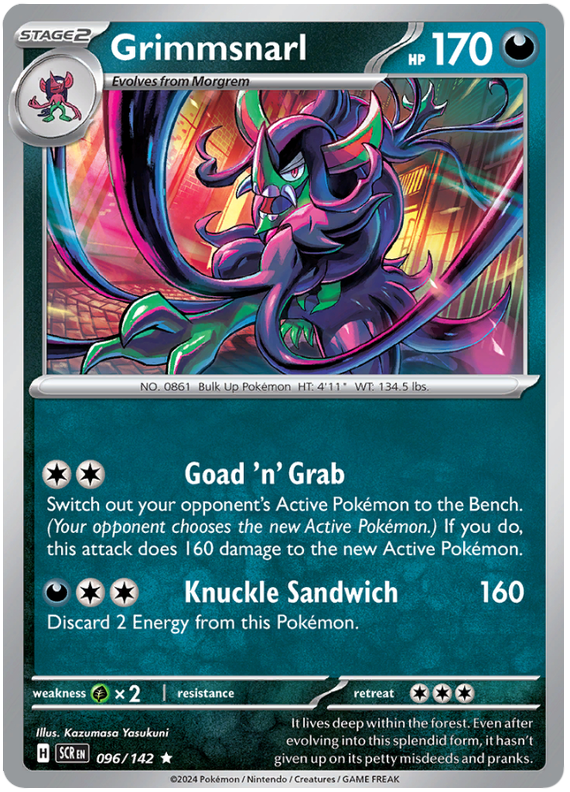 Grimmsnarl 096/142 Reverse Holo | Scarlet & Violet – Stellar Crown by Worth the XP on MYNTED