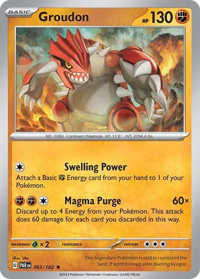 Groudon 093/182 · Holofoil (Paradox Rift) by ISB Collector on MYNTED