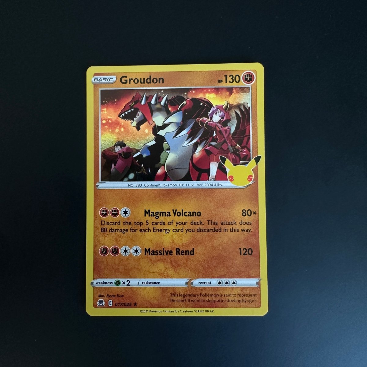 Groudon - Celebrations (CLB) by The Greatest on MYNTED