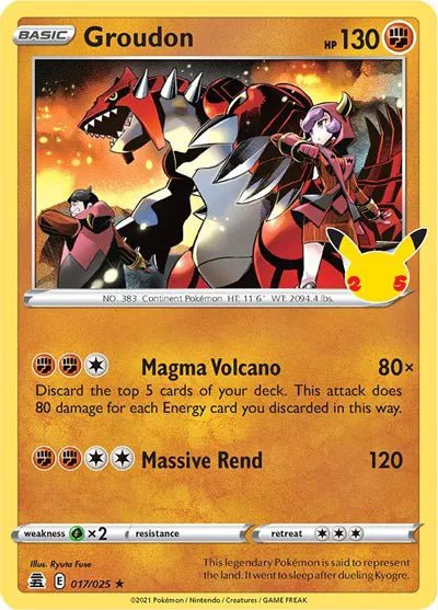 Groudon - Celebrations - HR 017/025 - English by MechaKai Collectibles on MYNTED