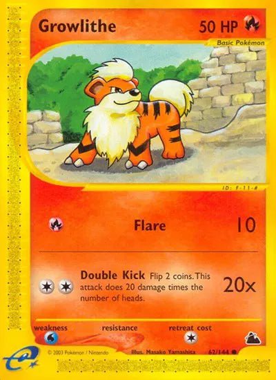 Growlithe Skyridge Common • 62 Normal by Marnie’s TCG on MYNTED