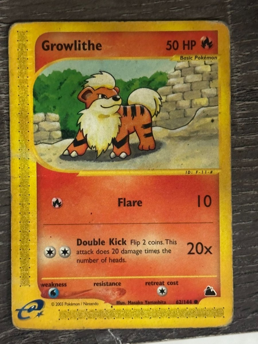Growlithe Skyridge Common • 62 Normal by Marnie’s TCG on MYNTED
