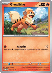 Growlithe - 058/165 - Normal