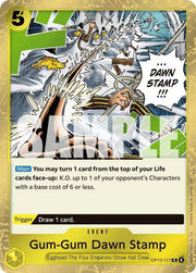 Gum - Gum Dawn Stamp Carrying On His Will R OP13 - 117 by Schmutzfink TCG on MYNTED