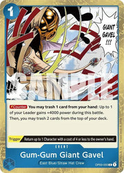 Gum - Gum Giant Gavel (Jolly Roger Foil) Premium Booster C OP03 - 055 by Schmutzfink TCG on MYNTED