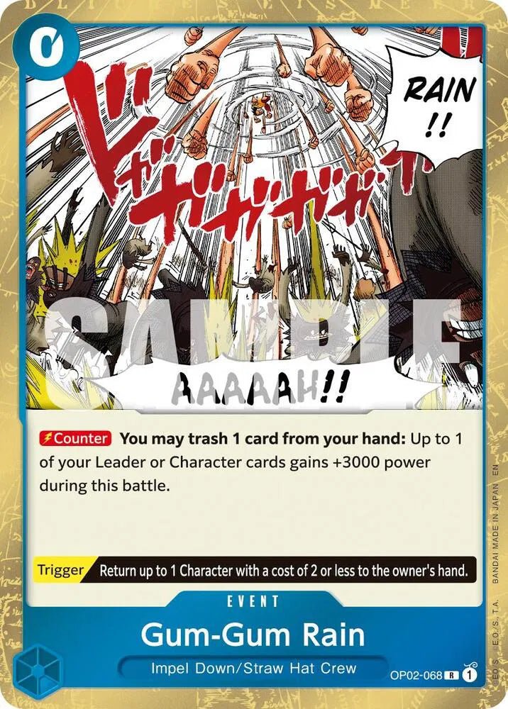 Gum-Gum Rain (Reprint) Premium Booster -The Best- Vol. 2 R OP02-068 by Fabio’s Black Box on MYNTED