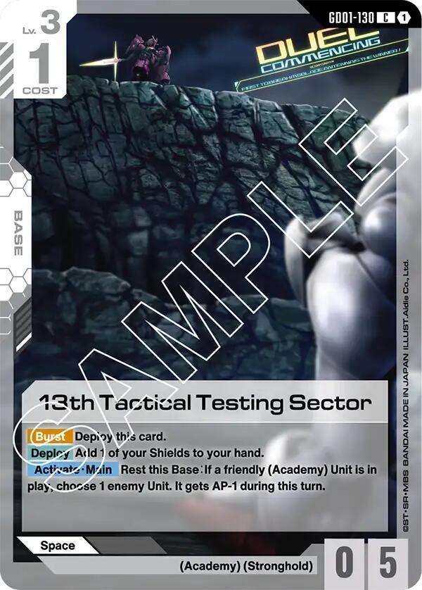Gundam - 13th Tactical Testing Sector - Newtype Rising (GD01) by TCGDON on MYNTED