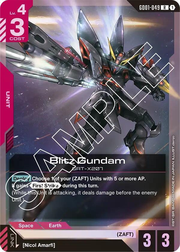 Gundam - Blitz Gundam - Newtype Rising (GD01) by TCGDON on MYNTED