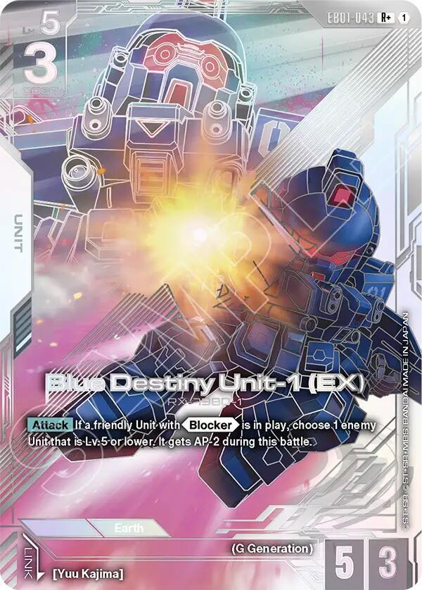 Gundam - Blue Destiny Unit-1 (EX) (R+) - Eternal Nexus (EB01) by TCGDON on MYNTED