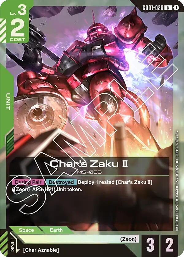 Gundam - Char's Zaku II - Newtype Rising (GD01) by TCGDON on MYNTED