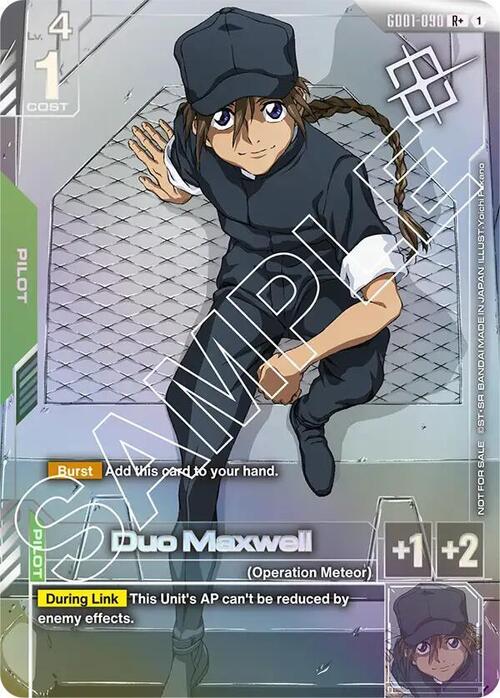 Gundam - Duo Maxwell - Store Tournament - Winner Pack 01 by TCGDON on MYNTED