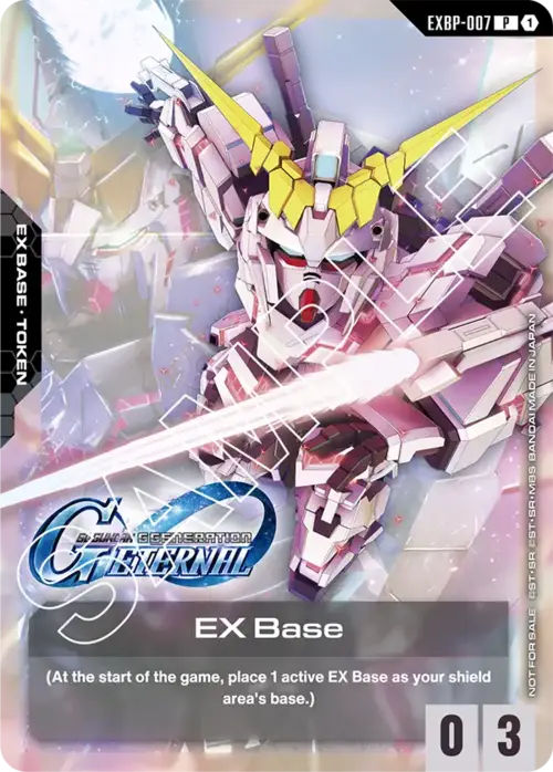 Gundam - EX Base - SD Gundam G Generation ETERNAL Collaboration Pack - Unicorn Gundam - EXBP - 007 by TCGDON on MYNTED