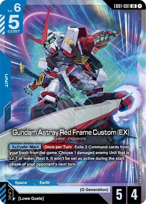 Gundam - Gundam Astray Red Frame Custom (EX) - Eternal Nexus (EB01) by TCGDON on MYNTED