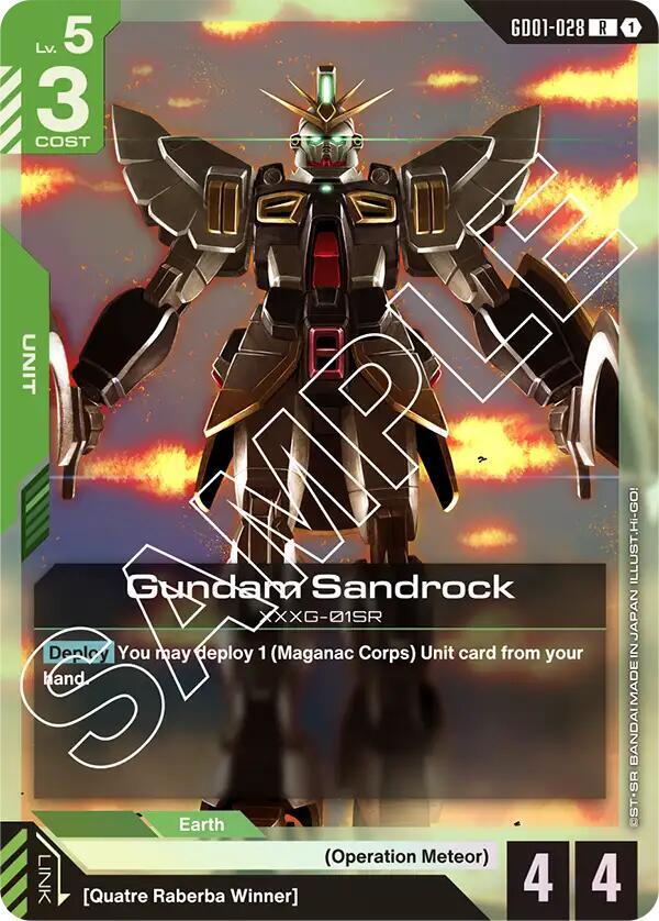 Gundam - Gundam Sandrock - Newtype Rising (GD01) by TCGDON on MYNTED