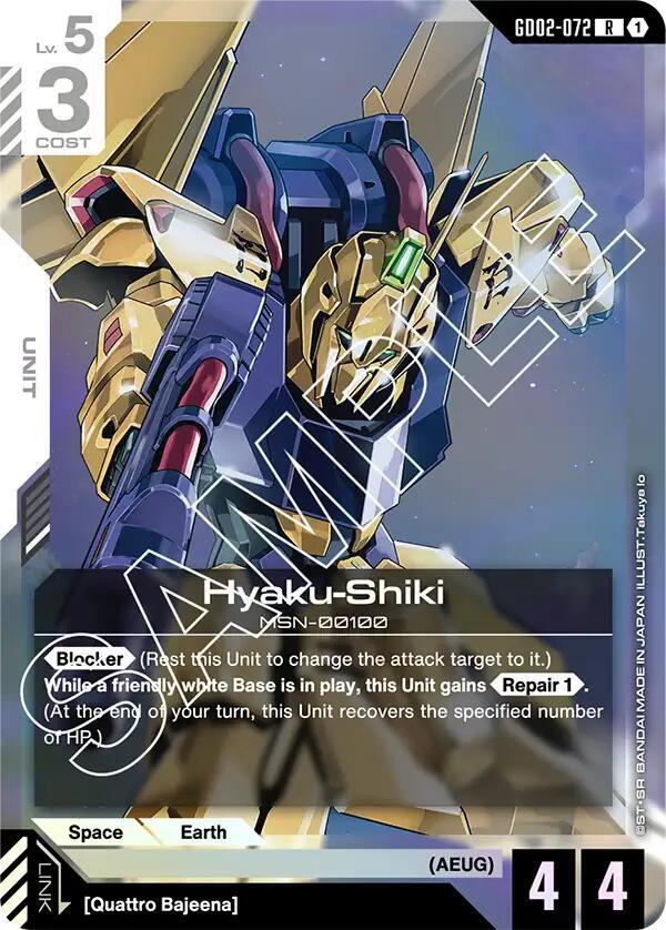 Gundam - Hyaku - Shiki - Dual Impact (GD02) by TCGDON on MYNTED