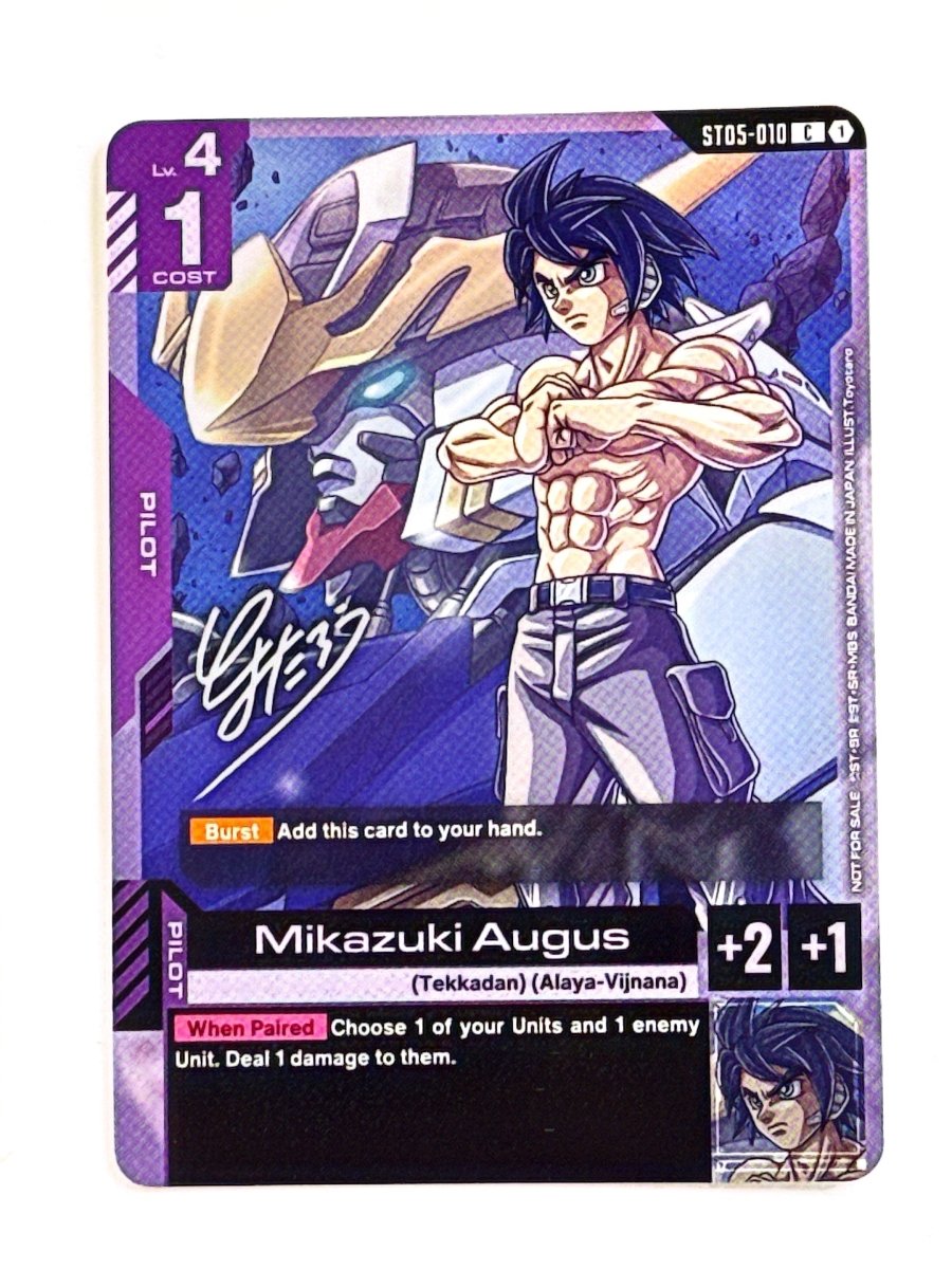 Gundam - Mikazuki Augus (Illustration by Toyotaro) - Not for Sale Promo - Foiled by TCGDON on MYNTED