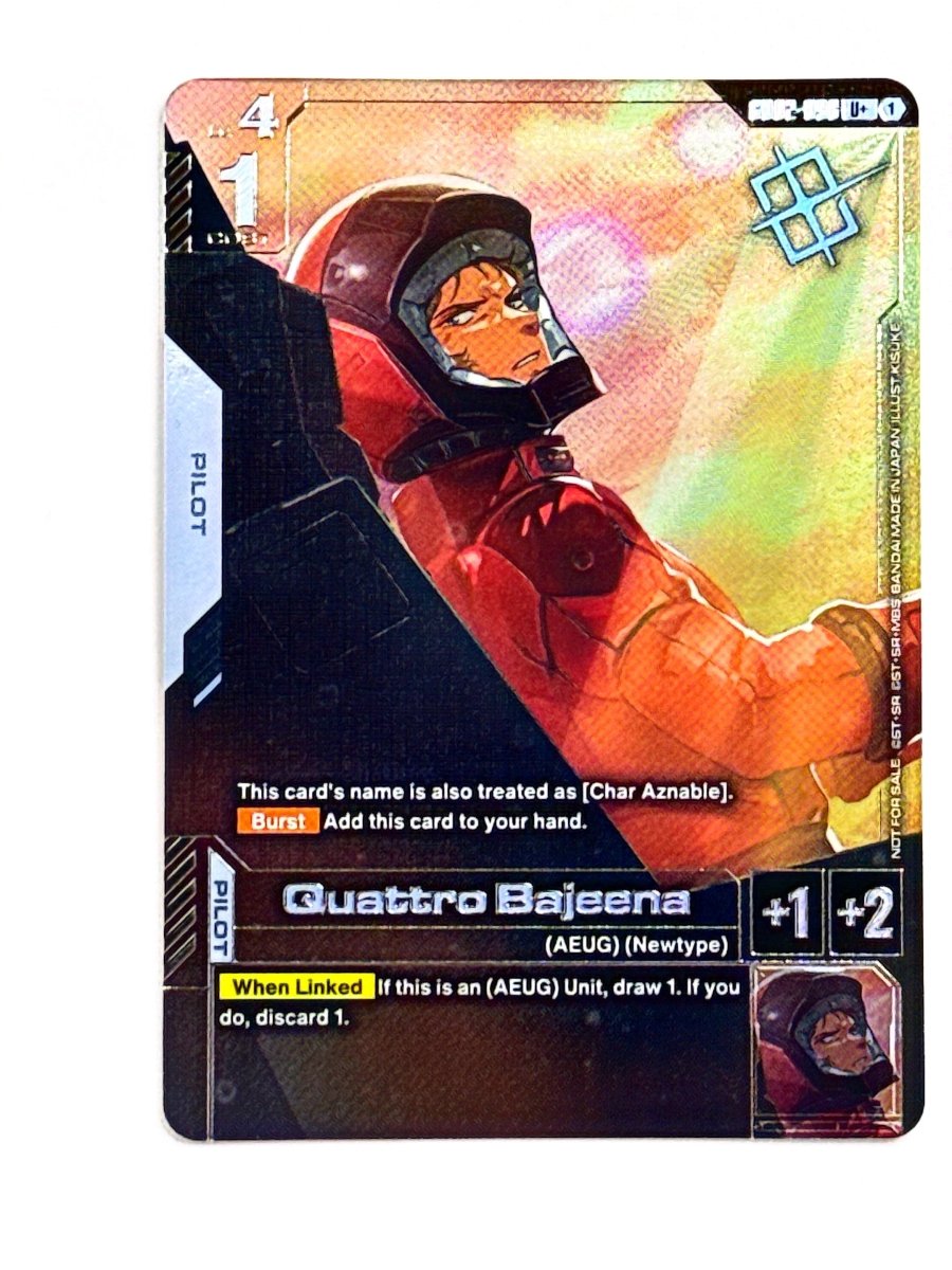 Gundam - Quattro Bajeena - Store Tournament - Winner Pack 02 by TCGDON on MYNTED