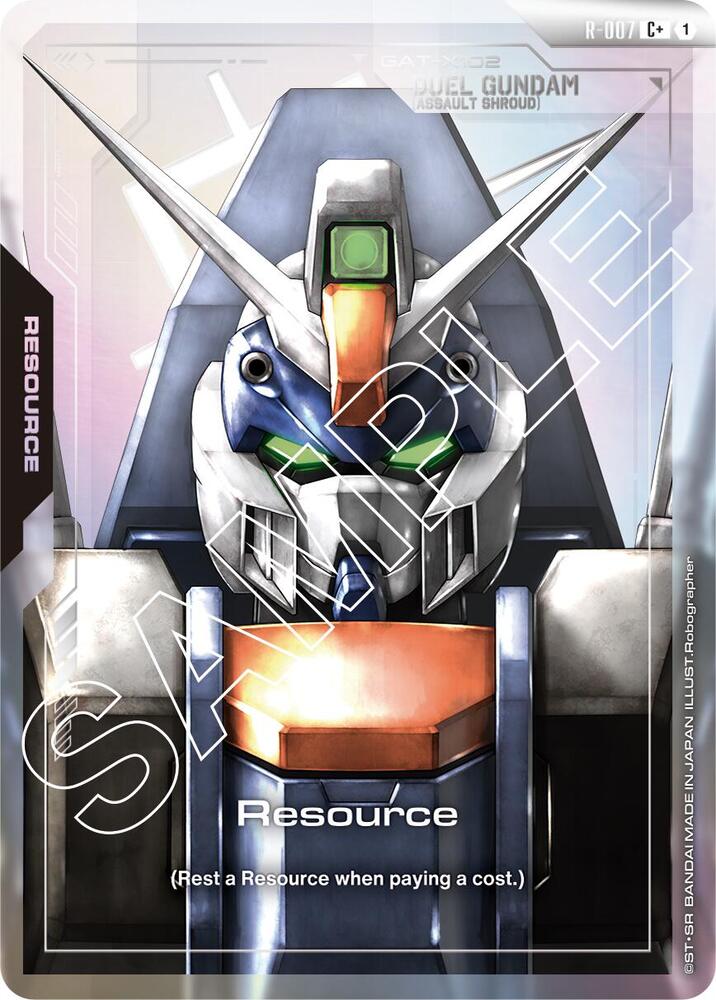 Gundam - Resource (R - 007) (C+) - Newtype Rising (GD01) by TCGDON on MYNTED