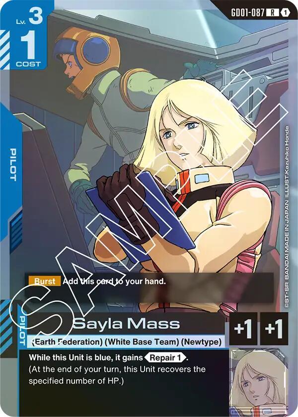 Gundam - Sayla Mass - Newtype Rising (GD01) by TCGDON on MYNTED