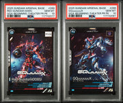 PSA 10 - Gundam - GQuuuuuux and Red Gundam - Arsenal Base (2 Slabs Bundle) (Foiled Promo)