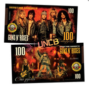 Guns N' Roses 100 Rubles UNCB banknote by UNCB on MYNTED