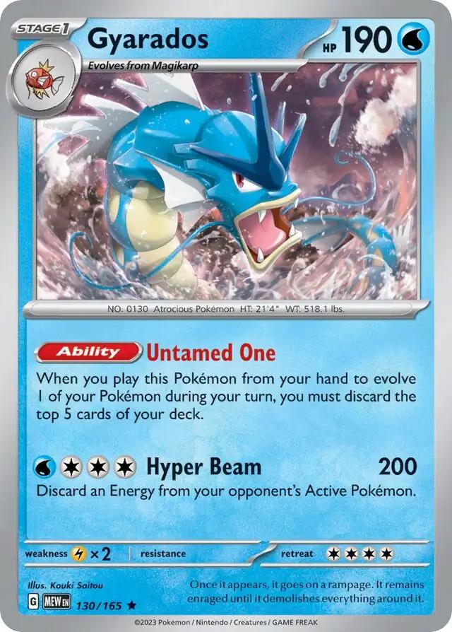 Gyarados SV: 151 Rare • 130/165 Holofoil by Shark Pop Culture on MYNTED