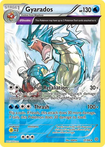 Gyarados (21) Ancient Origins 21/98 Reverse Holofoil