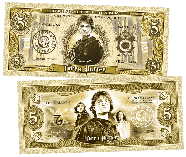 Harry Potter 5 Galleons UNCB banknote by UNCB on MYNTED