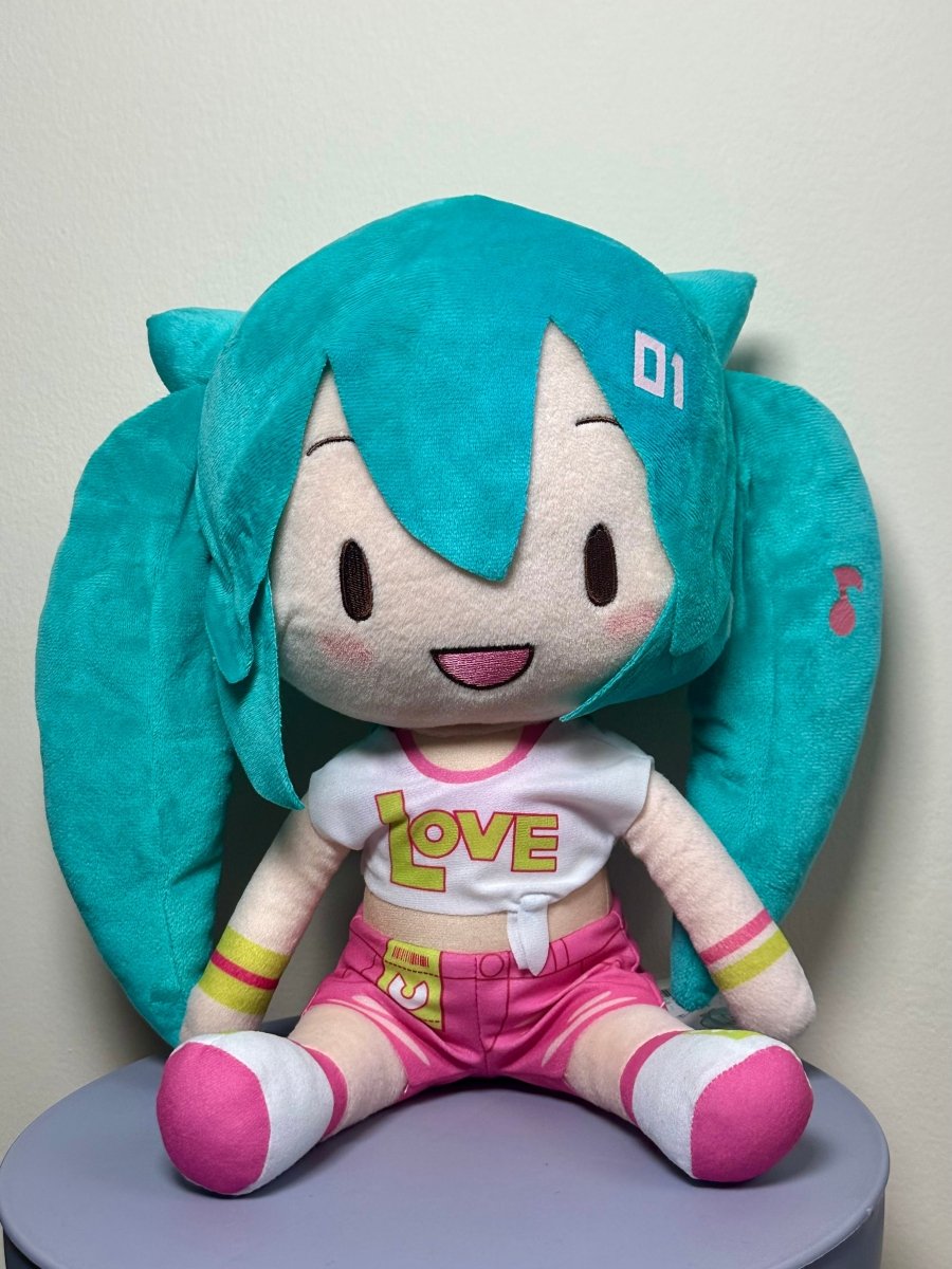 Hatsune Miku Fuwapuchi Plush Doll Live Support BIG 27cm SEGA Limited 2023 by Midoki Collections on MYNTED
