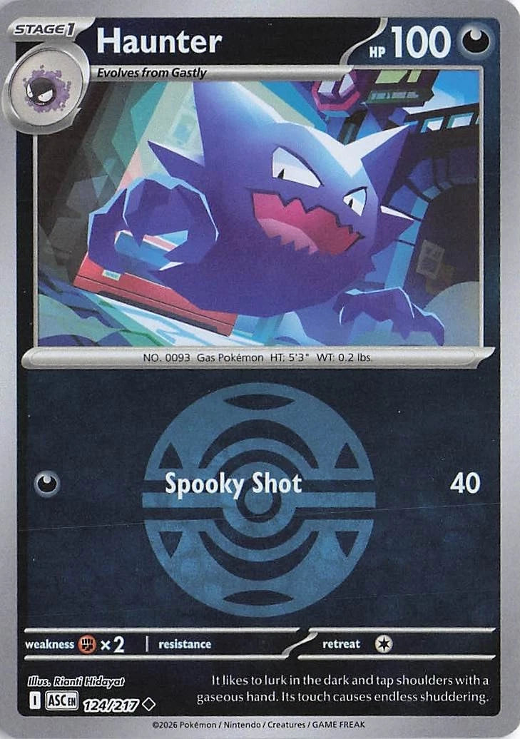 Haunter - 124/217 (Dusk Ball) - ME: Ascended Heroes (ASC) by SAFAQATI on MYNTED