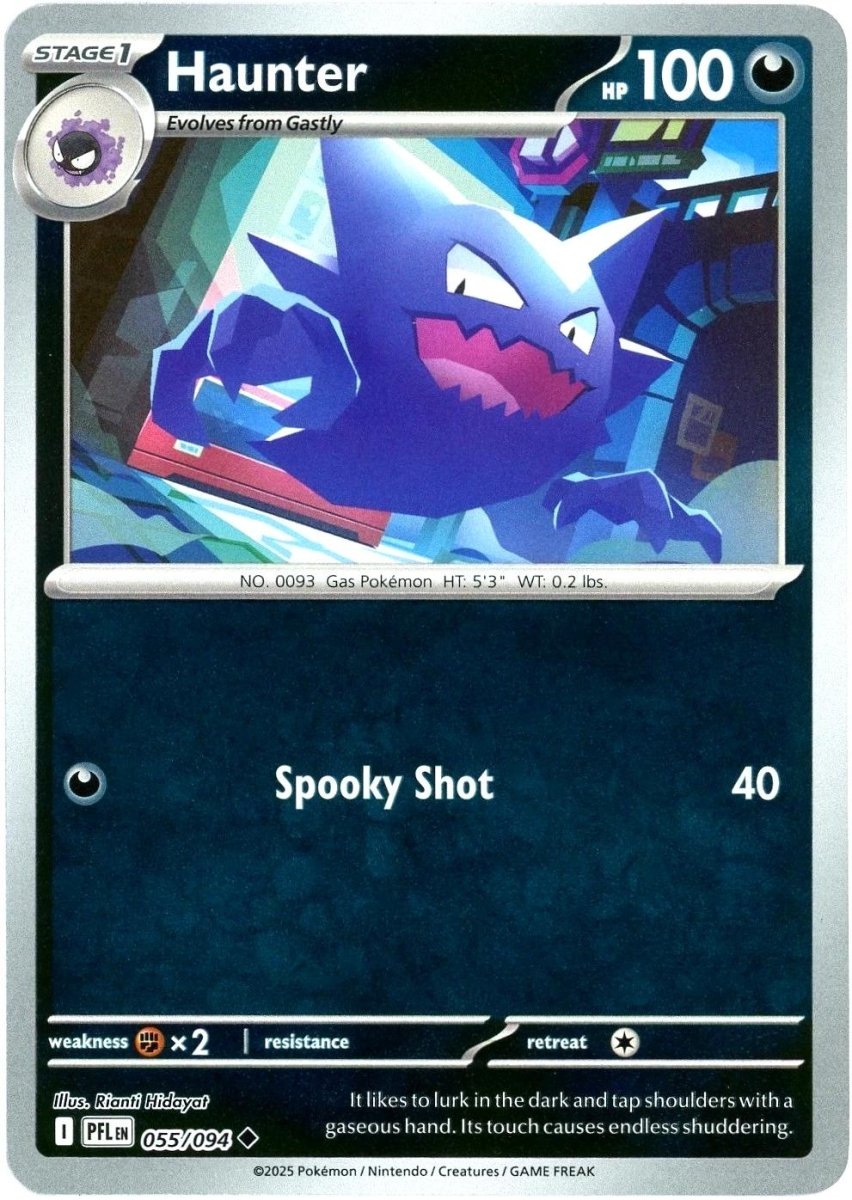 Haunter [Reverse Holo] 55 Pokemon Phantasmal Flames by Moe‘s Vault on MYNTED