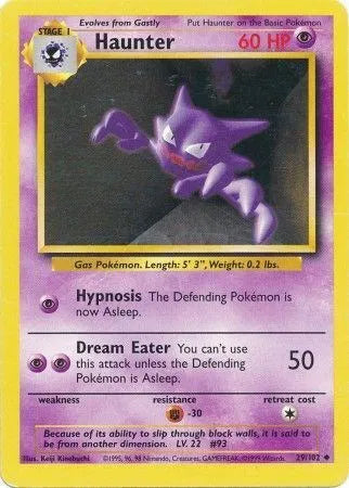 Haunter - 29/102 - Base Set (Unlimited)