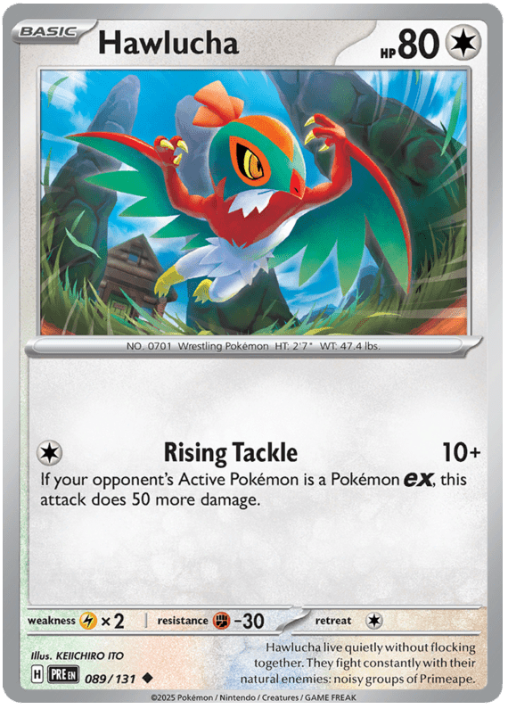 Hawlucha 089/131 Uncommon | Scarlet & Violet – Prismatic Evolutions by Worth the XP on MYNTED