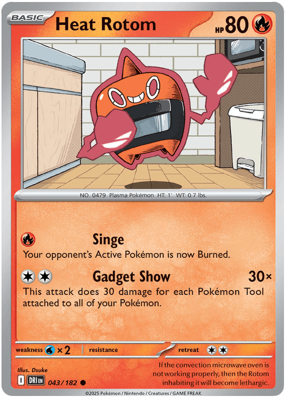 Heat Rotom 043/182 Common | Scarlet & Violet – Destined Rivals by Worth the XP on MYNTED