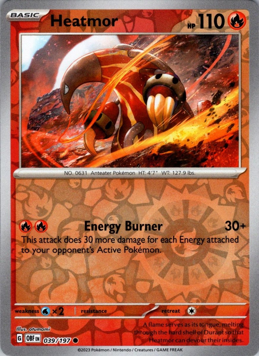 Heatmor [Reverse Holo] 39 Pokemon Obsidian Flames by Moe‘s Vault on MYNTED