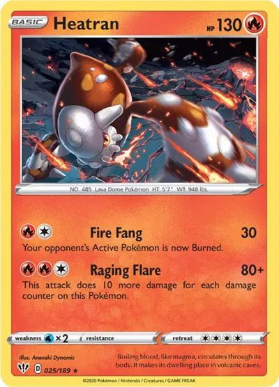 Heatran - 025/189 - Holofoil by The Archive Stop on MYNTED
