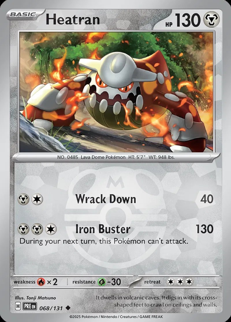 Heatran - 068/131 (Master Ball Pattern) - SV: Prismatic Evolutions (PRE) by SAFAQATI on MYNTED