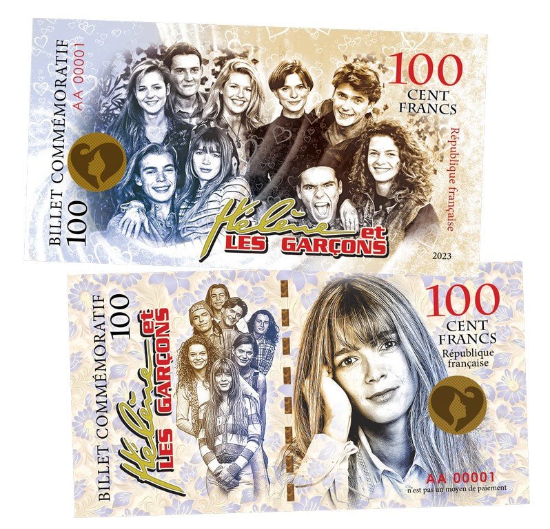 Helen and Guys 100 Cent Francs UNCB banknote by UNCB on MYNTED