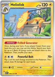 Heliolisk 064/217 Uncommon | Mega Evolution – Ascended Heroes by Worth the XP on MYNTED