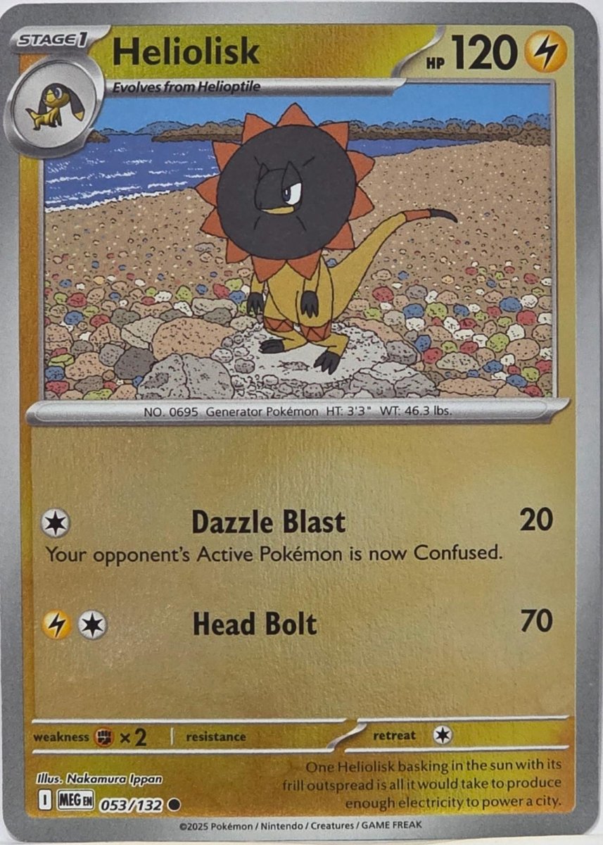 Heliolisk [Reverse Holo] 53 Pokemon Mega Evolution by Moe‘s Vault on MYNTED
