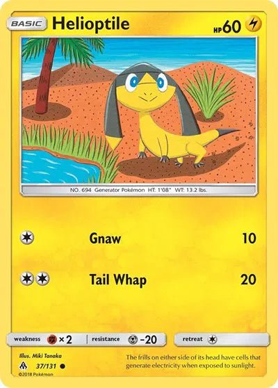 Helioptile 37 · Reverse Holofoil (Forbidden Light) 1 by Aibee TCG on MYNTED