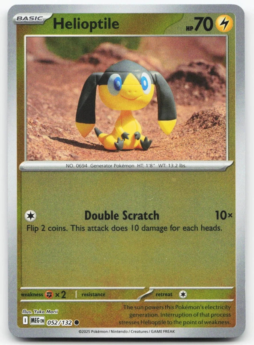 Helioptile [Reverse Holo] 52 Pokemon Mega Evolution by Moe‘s Vault on MYNTED