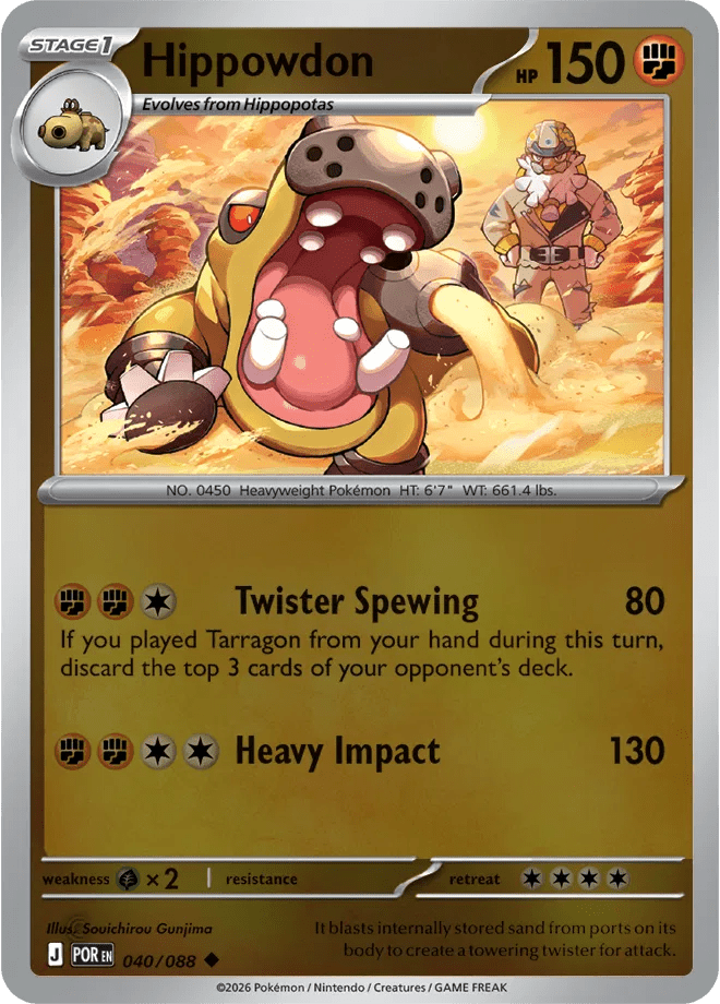 Hippowdon 040 Rev Holo - Perfect Order by PokéPW on MYNTED