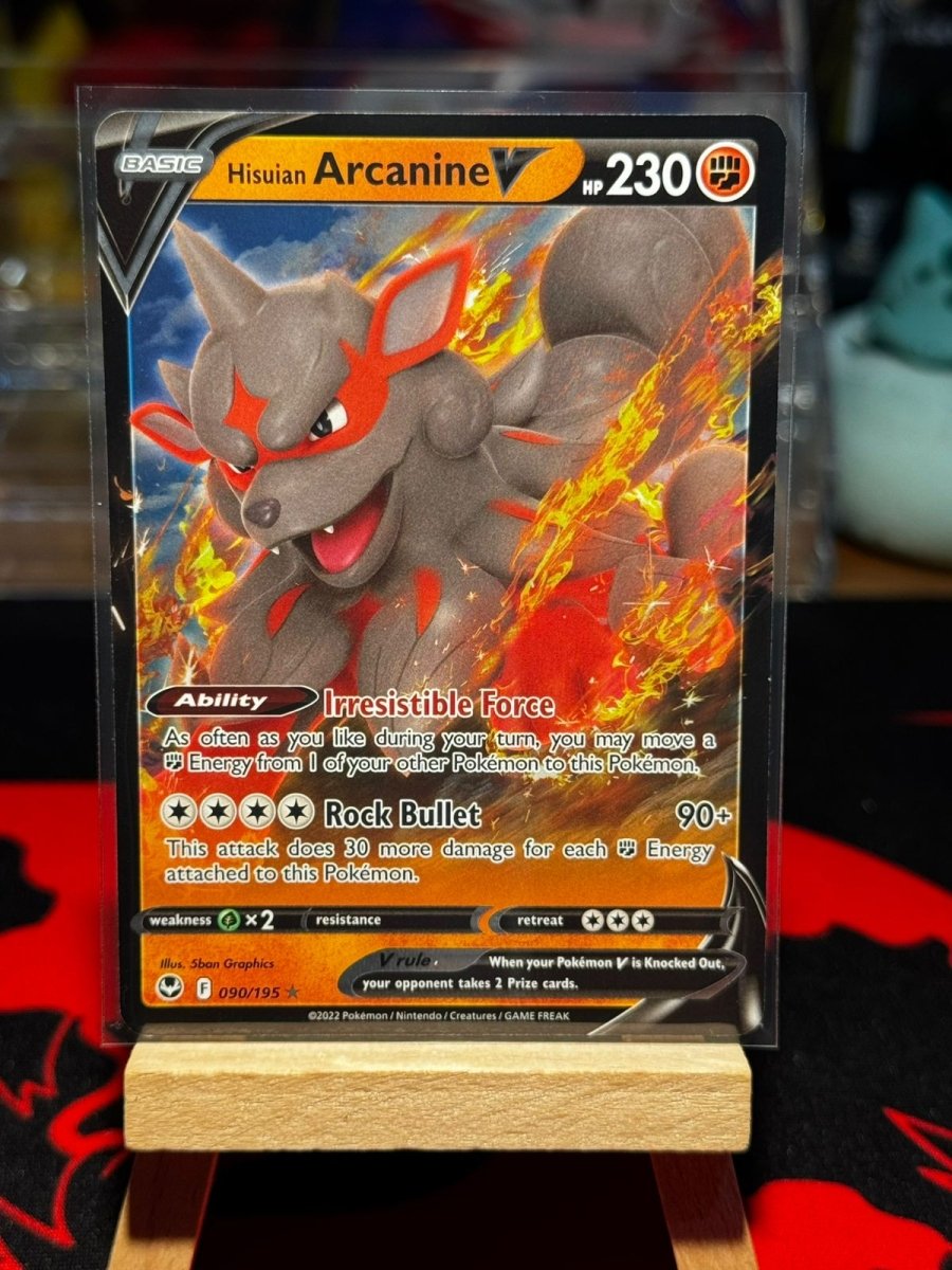 Hisuian Arcanine V Ultra Rare 090/195 by Pokedaddy on MYNTED