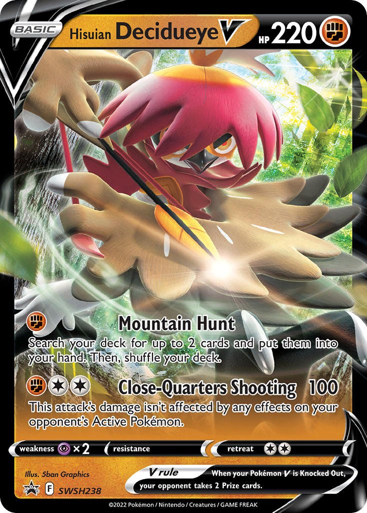 Hisuian Decidueye V · Sword & Shield Promos SWSH238 by PokeMarsi on MYNTED