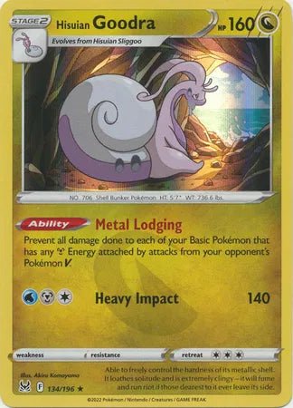 Hisuian Goodra 134/196 · Reverse Holofoil (Lost Origin) by The Archive Stop on MYNTED