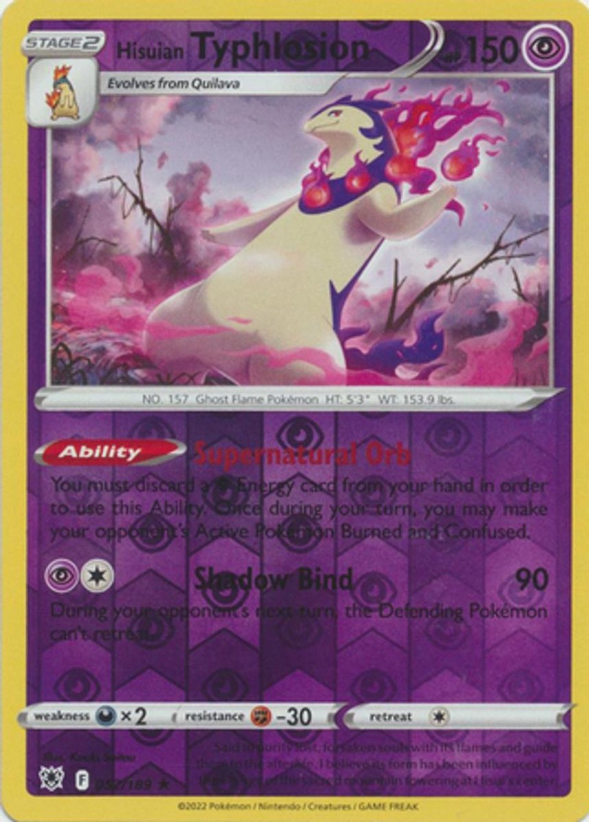 Hisuian Typhlosion [Reverse Holo] 52 Pokemon Astral Radiance by Moe‘s Vault on MYNTED