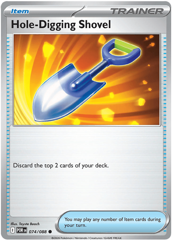 Hole-Digging Shovel 074/088 Common | Mega Evolution – Perfect Order by Worth the XP on MYNTED