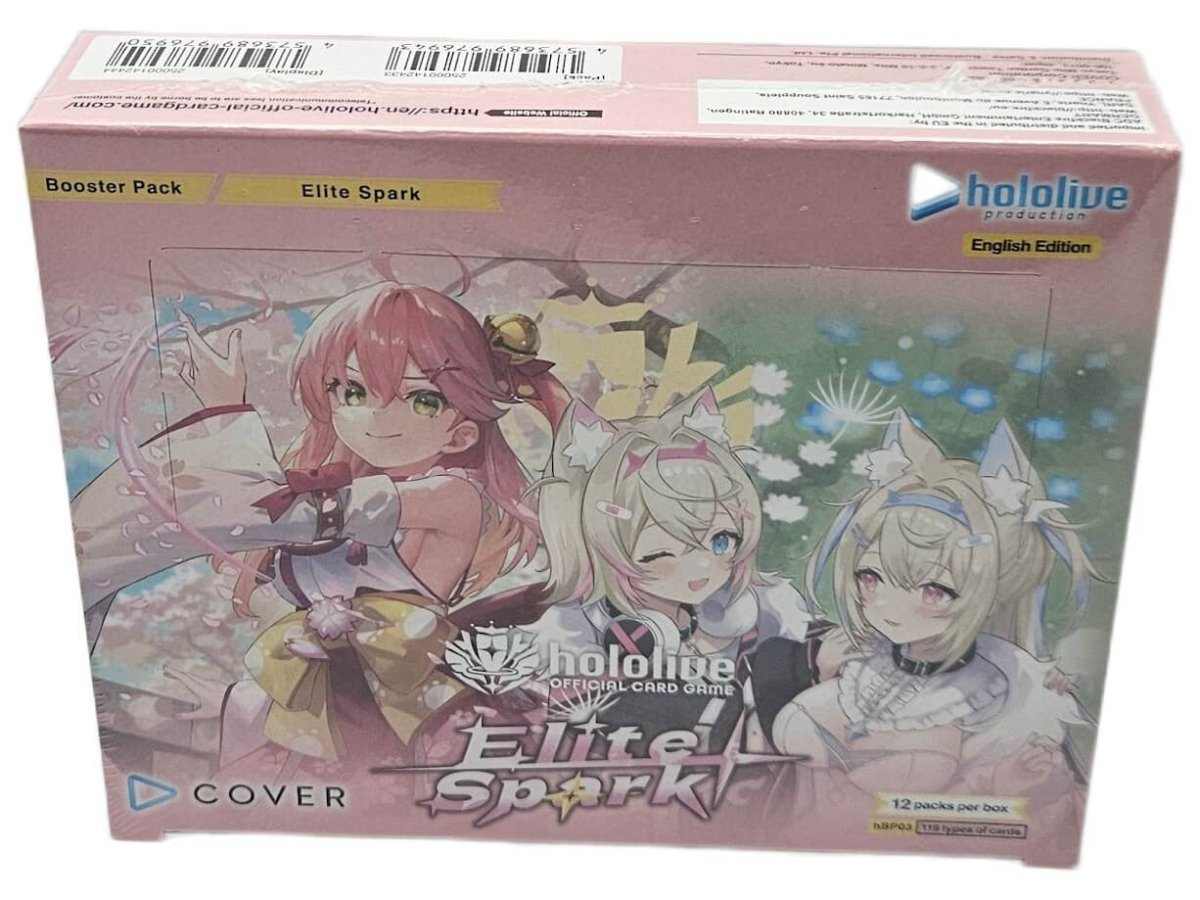 hololive OFFICIAL CARD GAME – Elite Spark hBP03 English Booster Box – 12 Packs, Sealed by PlayVault on MYNTED