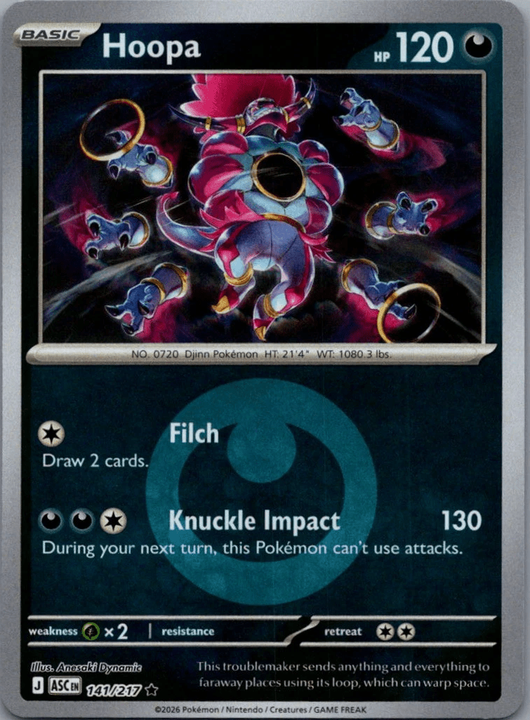 Hoopa - 141/217 (Energy Symbol Pattern) - ME: Ascended Heroes (ASC) by SAFAQATI on MYNTED